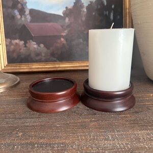 Pottery Barn Wooden Candle holder